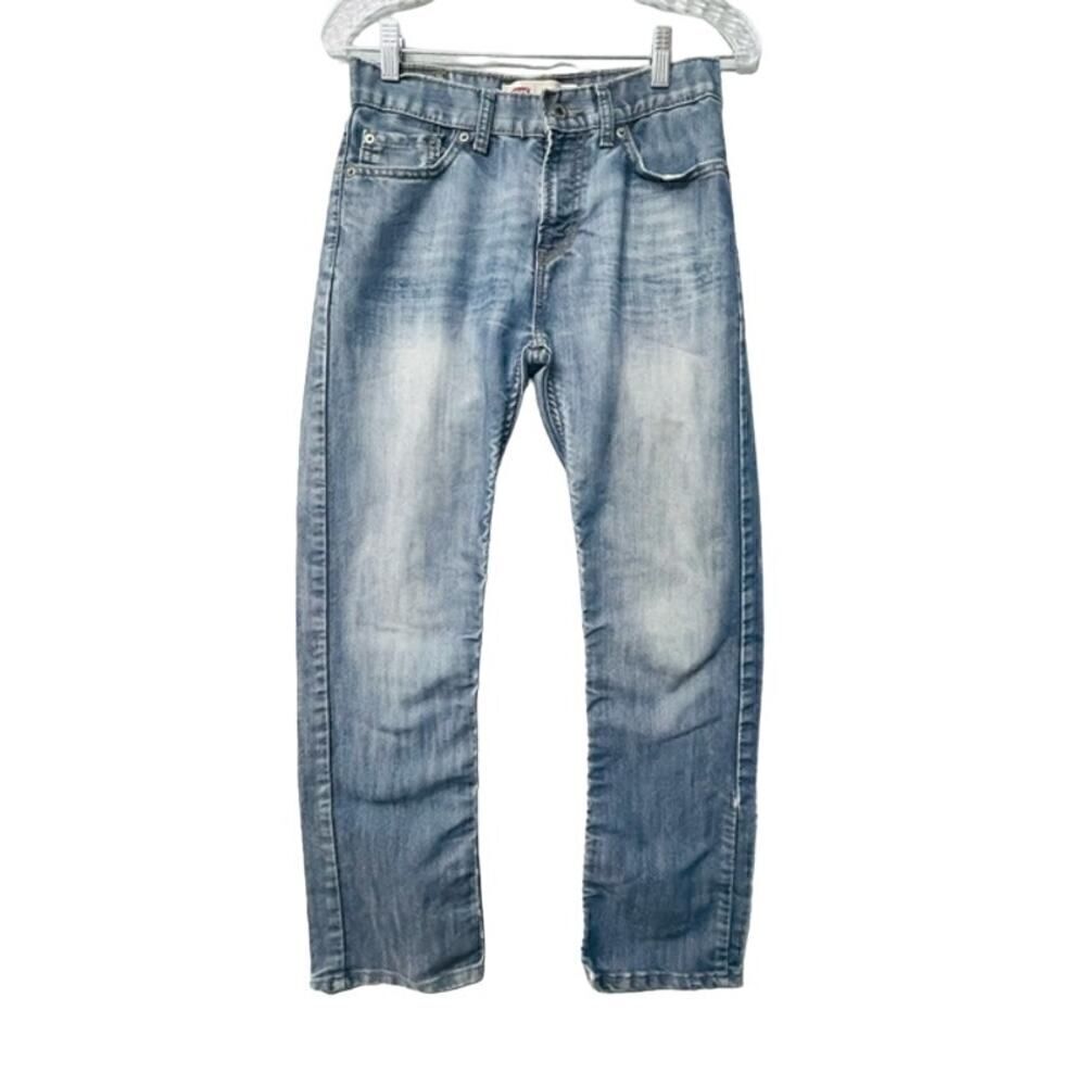 Levi's 514 slim Straight distressed Blue Jeans Reg 16 28 x 28